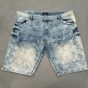 Southpole Jean Shorts Men's 48 Wide Leg Baggy Stretch‎ Hip Hop Skater Distressed